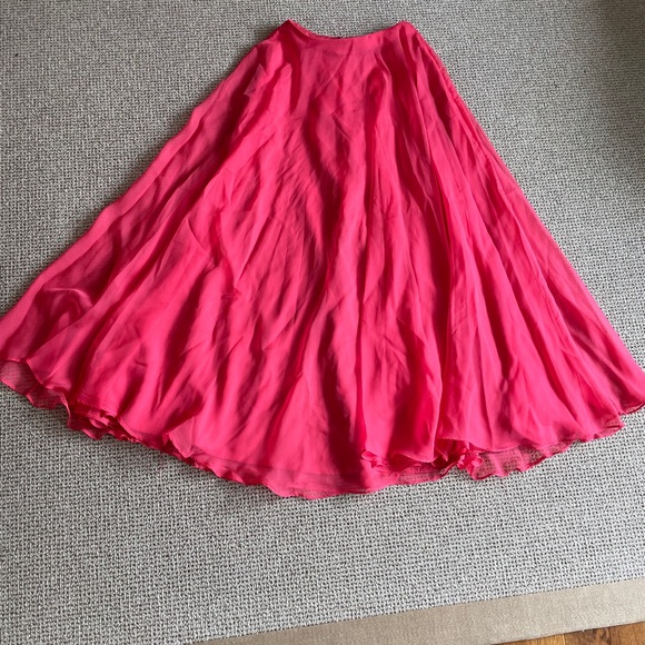 Blush Prom | Hot Pink/Coral Two Piece Prom Dress - Picture 7 of 7